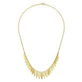 14K Yellow Gold Spear Drops Necklace S1354667